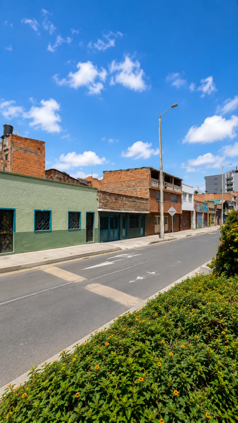 Calle 38A Sur con la casa lote sobre vía principal