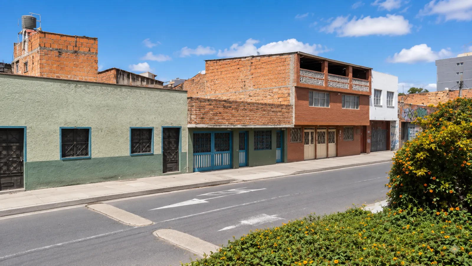 Vista lateral del inmueble en el barrio Inglés